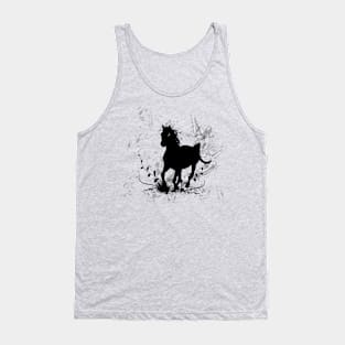 Beautiful black horse silhouette Tank Top